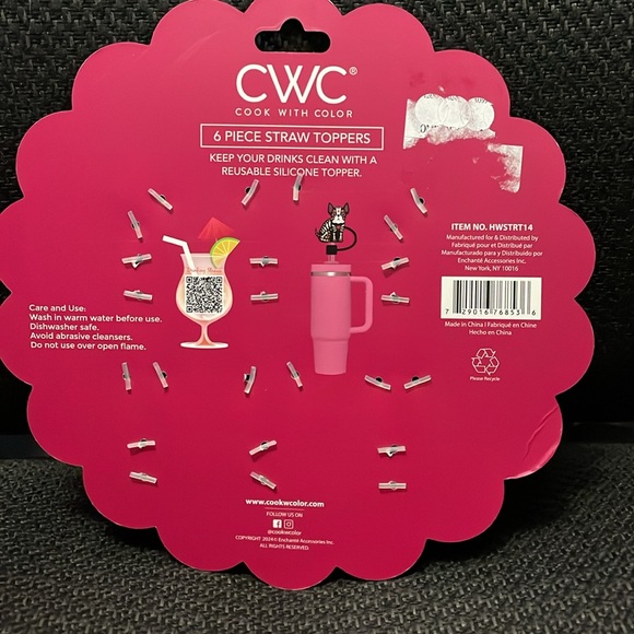 CWC Cook With Color Straw Toppers - Picture 4 of 10